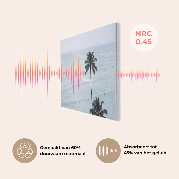 Oceaan - Palmbomen - Surfers PET vilt klein -USP_NL