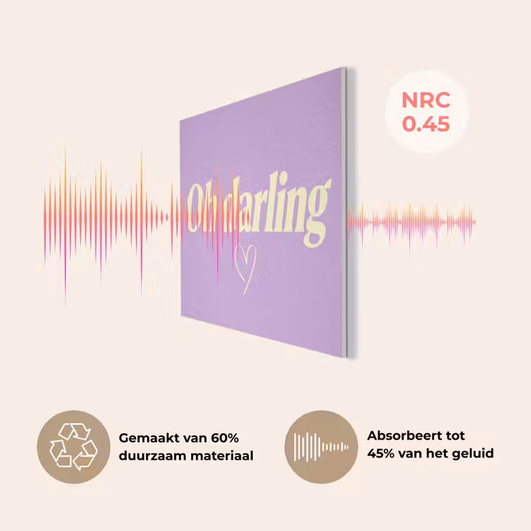 Oh darling - Hart - Paars PET vilt klein -USP_NL