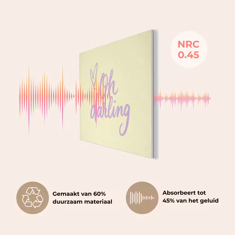 Oh darling - Geel - Hart PET vilt klein -USP_NL