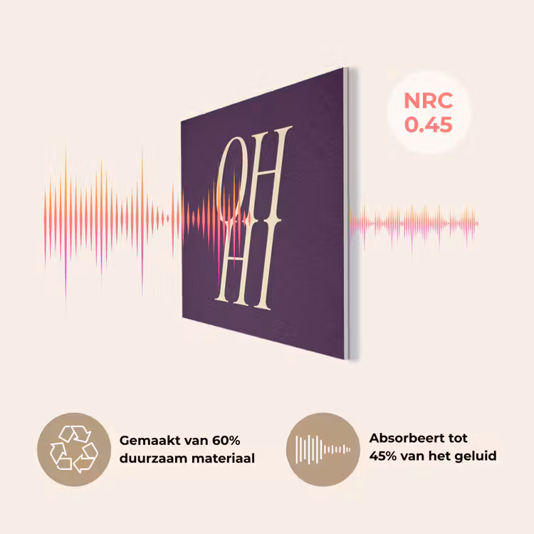 Oh hi - Paars - Minimalistisch PET vilt klein -USP_NL