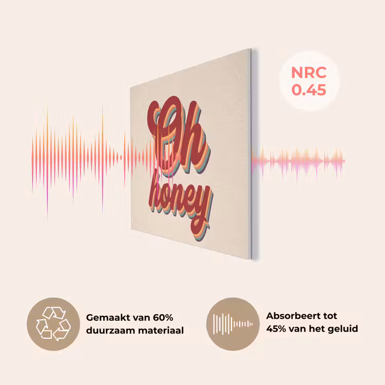 Oh honey - Rood - Schaduw PET vilt klein -USP_NL