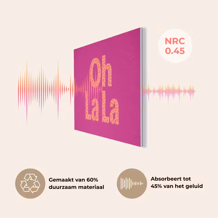 Oh la la - Luipaardprint - Roze PET vilt klein -USP_NL