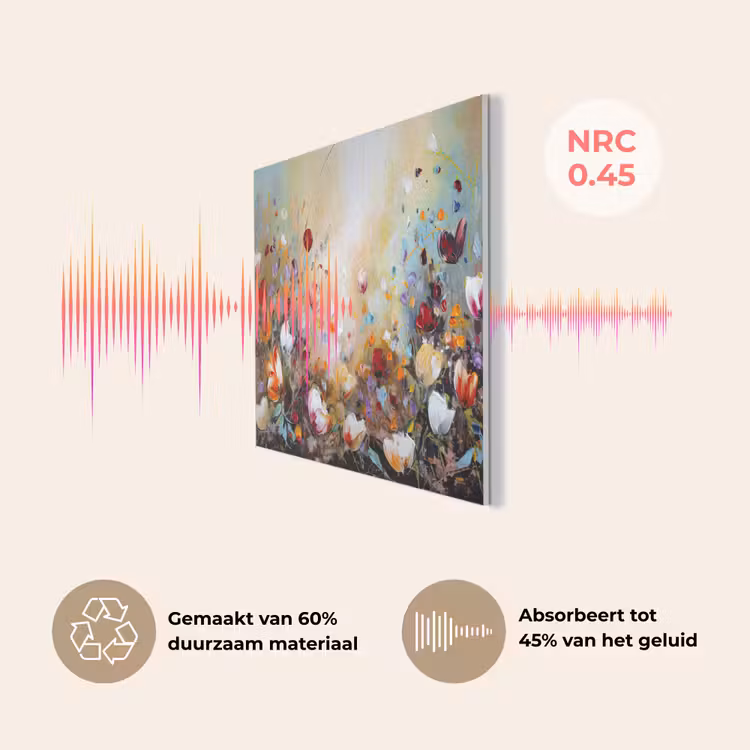 Olieverf - Bloemen - Kleurrijk - Natuur PET vilt klein -USP_NL