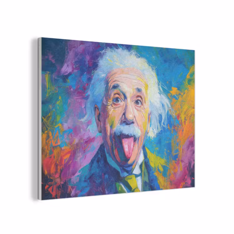 Oude man - Expressief - Kleurrijk PET vilt klein -3d