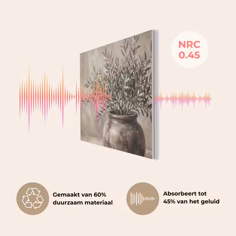 Olijfplant - Aardenpot - Abstract - Beige PET vilt klein -USP_NL
