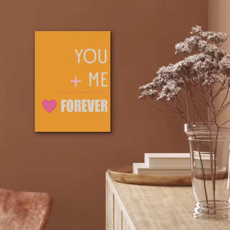 Oranje - Love - Valentijn PET vilt klein -sfeer4