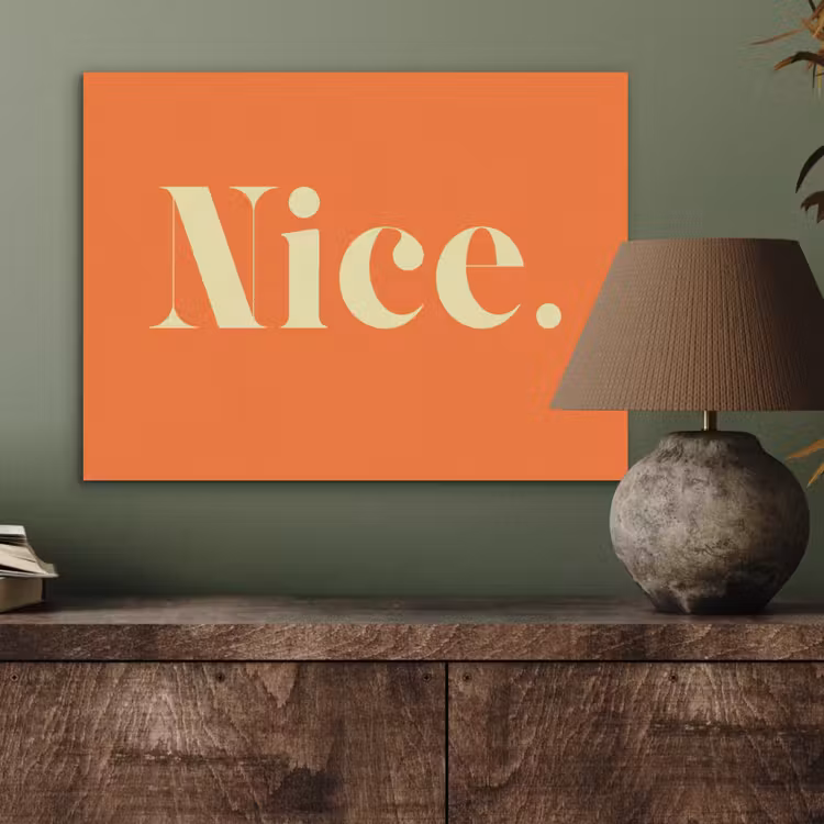 Oranje - Gebroken wit - Nice PET vilt klein -sfeer2