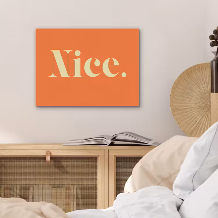 Oranje - Gebroken wit - Nice PET vilt klein -sfeer3