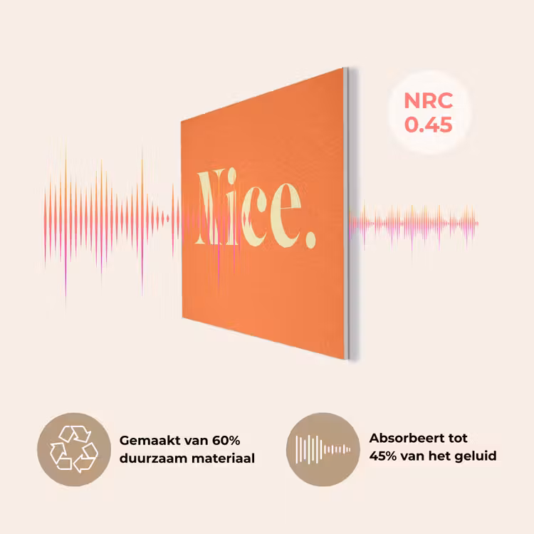 Oranje - Gebroken wit - Nice PET vilt klein -USP_NL