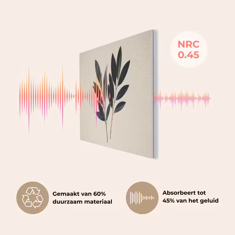 Ovaalvormige bladeren - Diep groen - Symmetrisch PET vilt klein -USP_NL