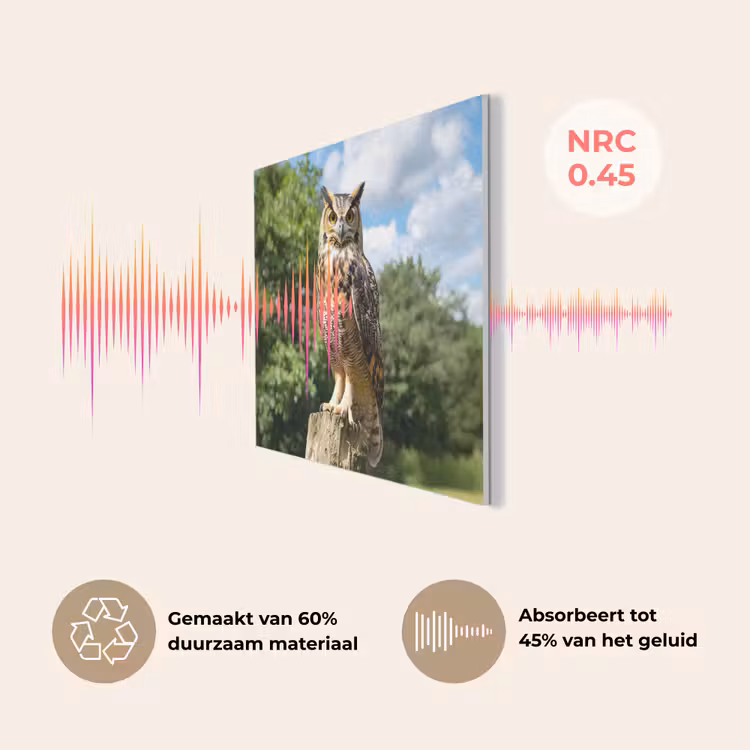 Uil - Boomstronk - Bos - Lucht PET vilt klein -USP_NL