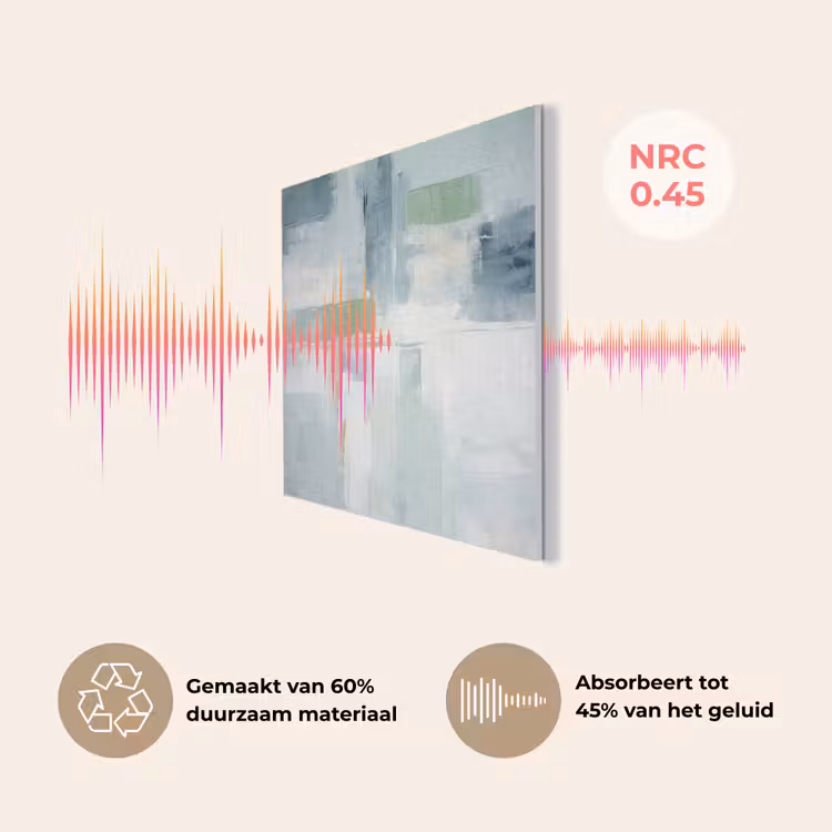 Verf - Moderne kunst - Abstract - Grijs PET vilt klein -USP_NL