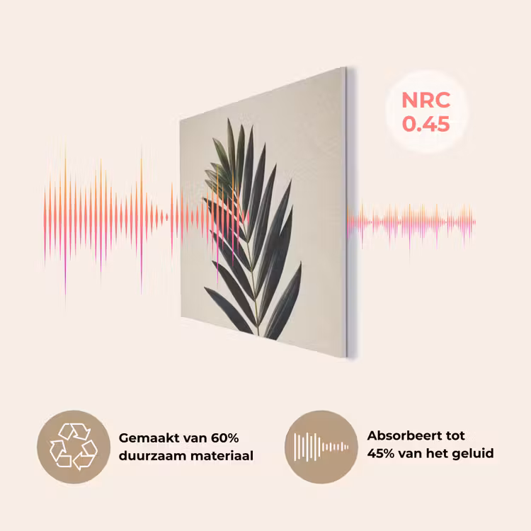 Palmblad - Donkere bladen - Subtiel PET vilt klein -USP_NL