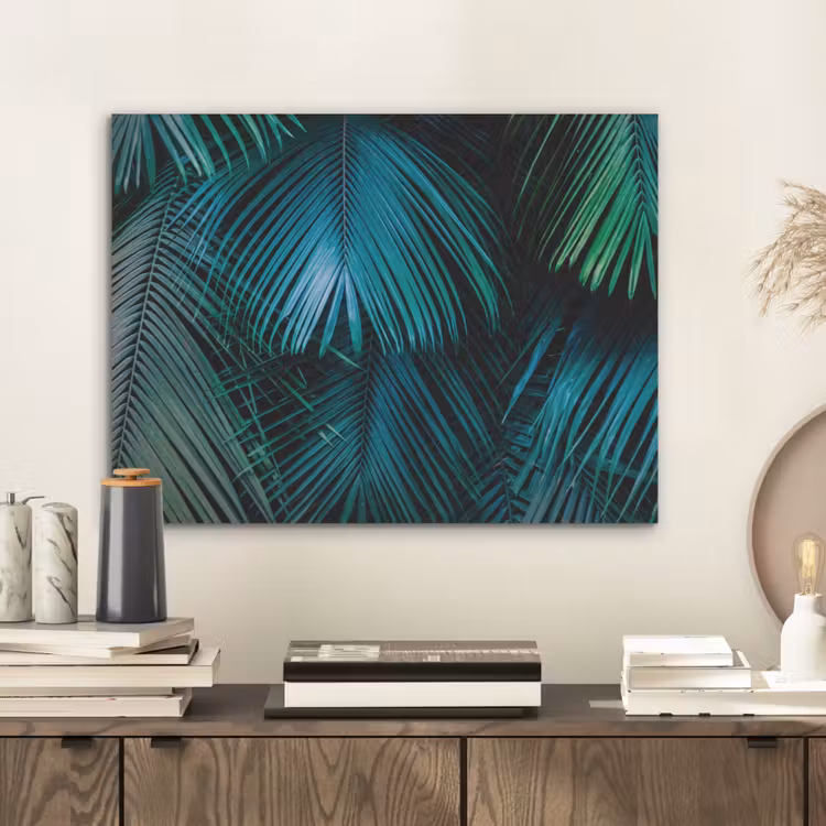 Palmblad - Tropisch - Natuur - Jungle PET vilt klein -sfeer1