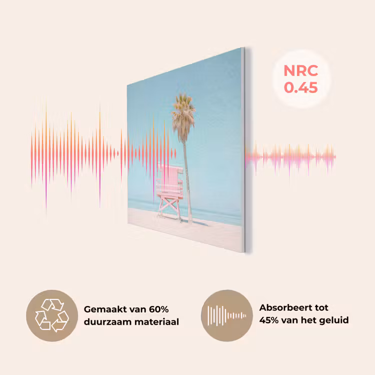 Palmboom - Strandhuis - Roze PET vilt klein -USP_NL