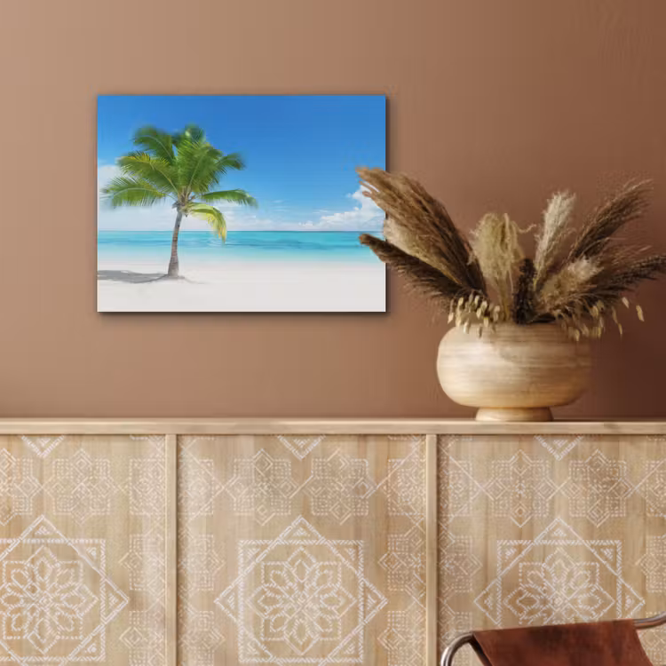 Palmboom - Strand - Zee - Zomer PET vilt klein -sfeer4