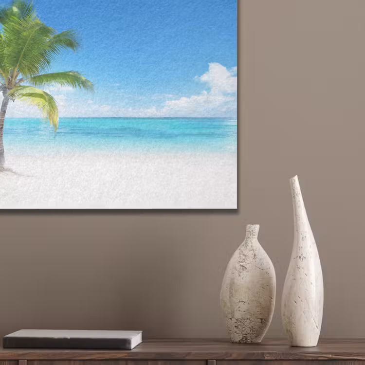 Palmboom - Strand - Zee - Zomer PET vilt klein -sfeer6_closeup