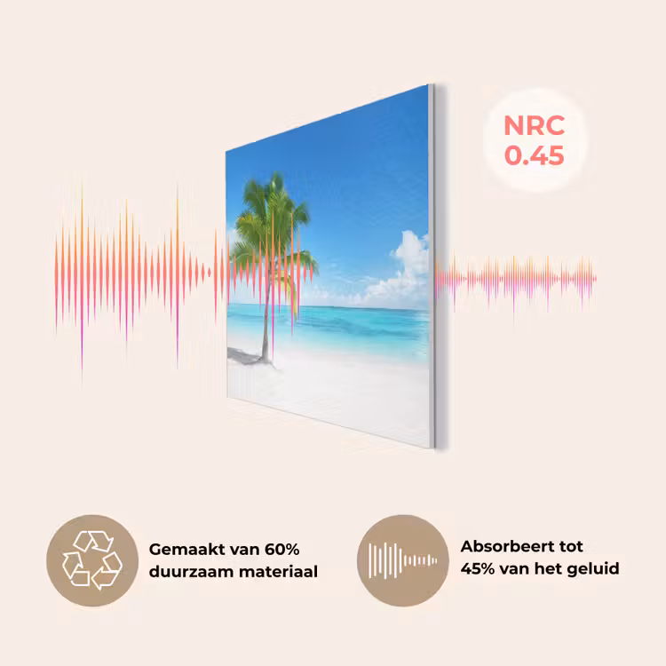 Palmboom - Strand - Zee - Zomer PET vilt klein -USP_NL