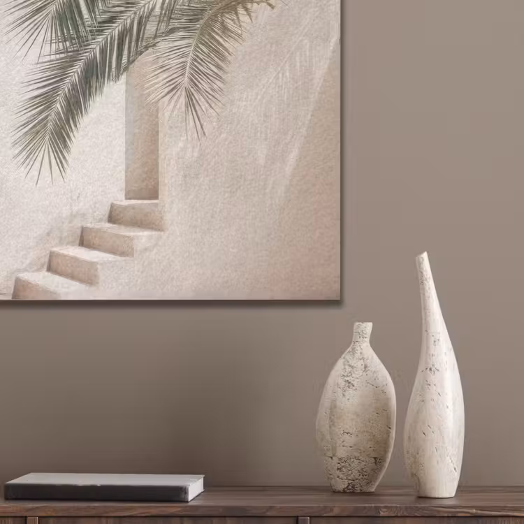 Palmboom - Schaduw - Trap - Beige PET vilt klein -sfeer6_closeup