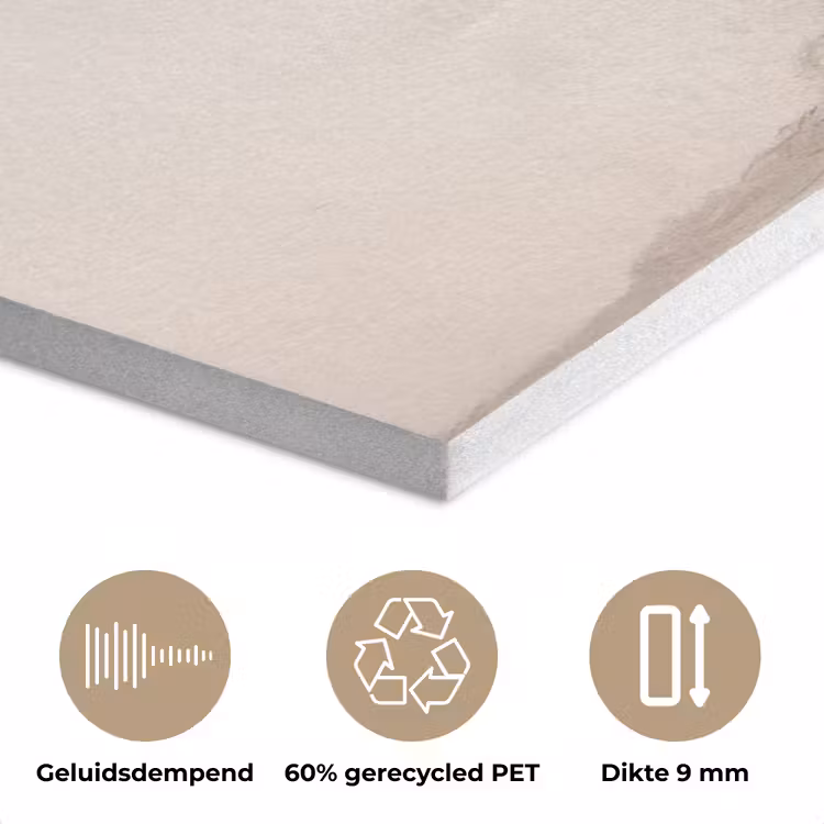 Palmboom - Schaduw - Trap - Beige PET vilt klein -closeup_NL