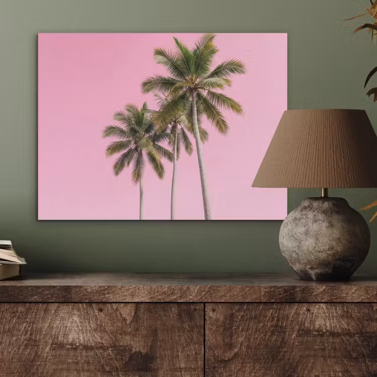 Palmboom - Tropisch - Pink PET vilt klein -sfeer2