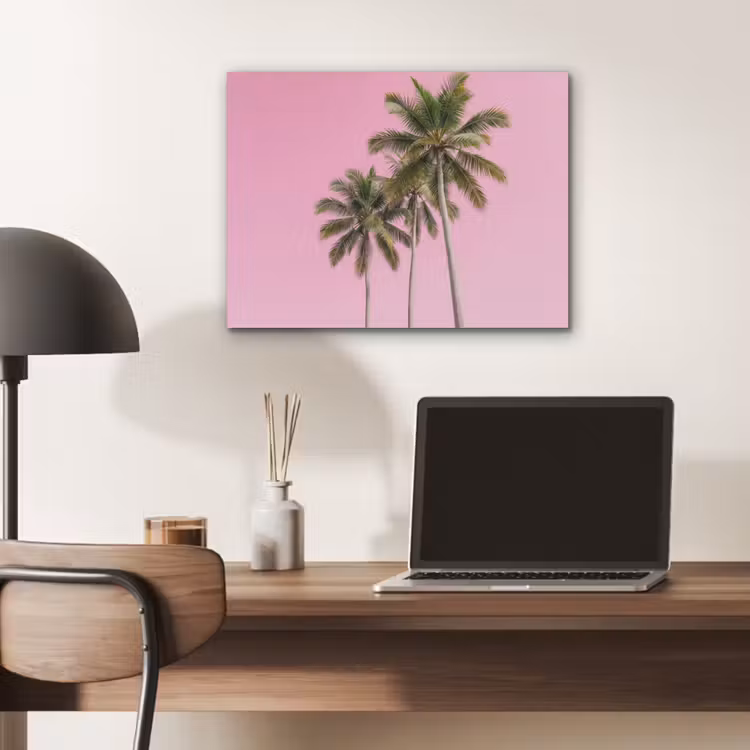 Palmboom - Tropisch - Pink PET vilt klein -sfeer5