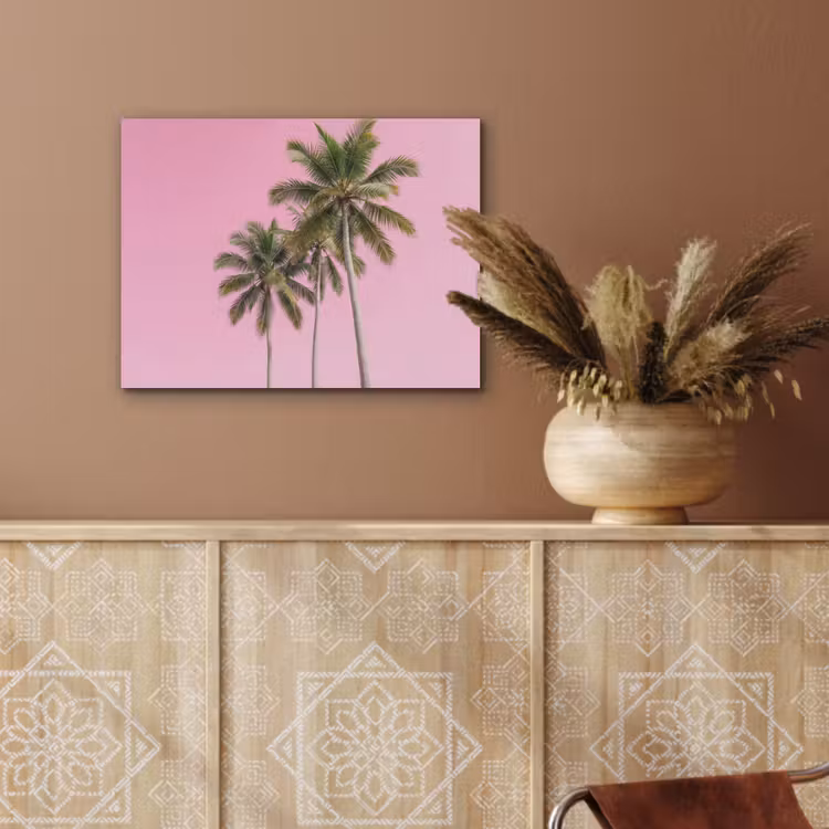 Palmboom - Tropisch - Pink PET vilt klein -sfeer4