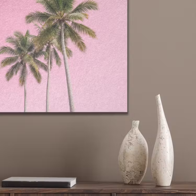 Palmboom - Tropisch - Pink PET vilt klein -sfeer6_closeup