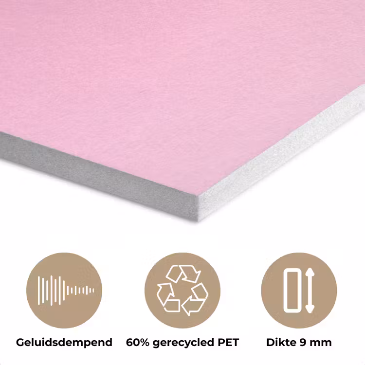 Palmboom - Tropisch - Pink PET vilt klein -closeup_NL