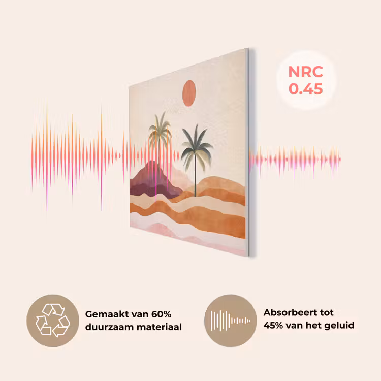 Palmbomen - Abstract - Zon - Heuvels PET vilt klein -USP_NL