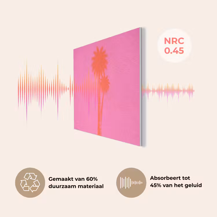 Palmbomen - Modern - Roze PET vilt klein -USP_NL