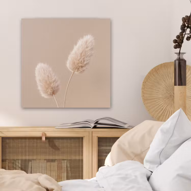 Pampas pluimen - Beige - Planten PET vilt klein -sfeer3