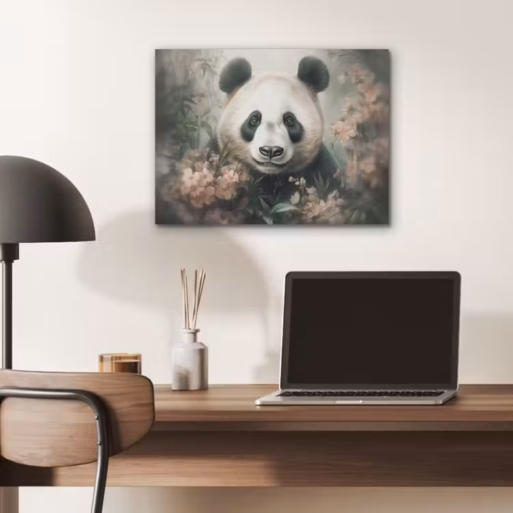 Panda - Dieren - Bloemen - Planten PET vilt klein -sfeer5