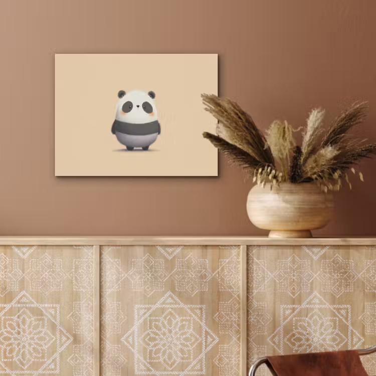 Panda - Beige - Minimalistisch PET vilt klein -sfeer4
