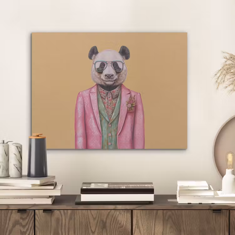 Panda - Pak - Zonnebril - Blauw PET vilt klein -sfeer1