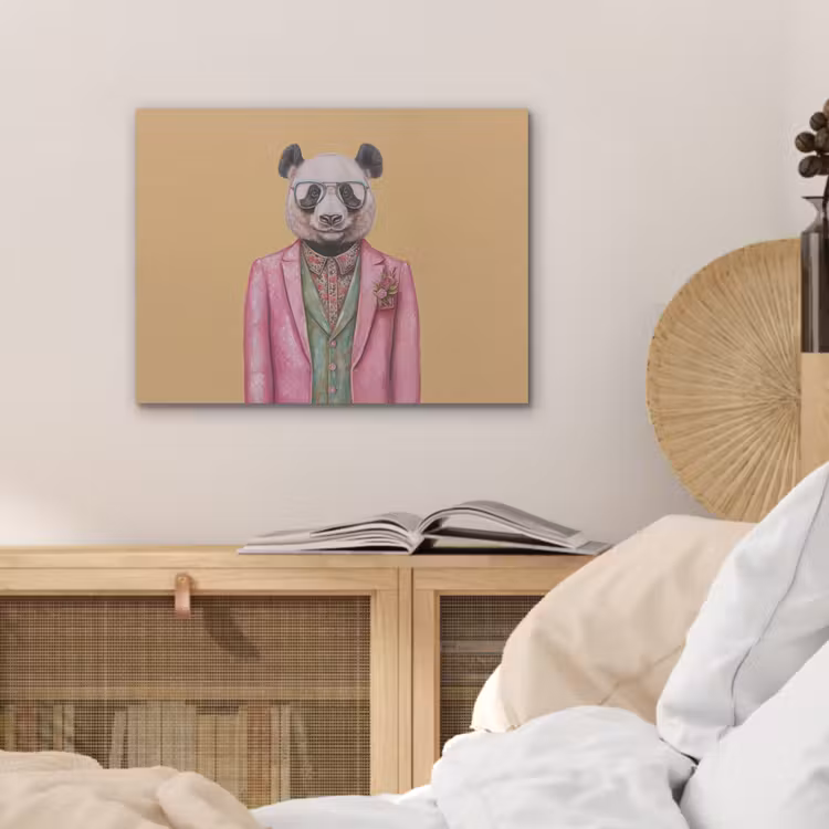 Panda - Pak - Zonnebril - Blauw PET vilt klein -sfeer3