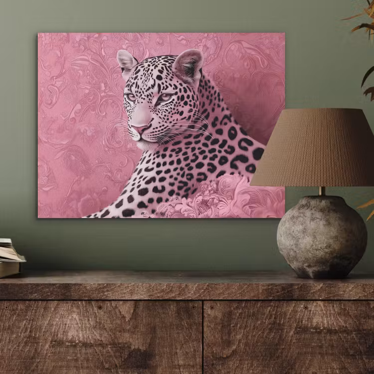 Panter - Luxe - Roze PET vilt klein -sfeer2