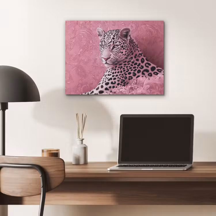 Panter - Luxe - Roze PET vilt klein -sfeer5