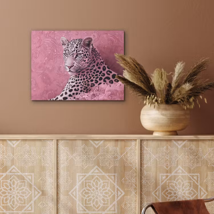 Panter - Luxe - Roze PET vilt klein -sfeer4