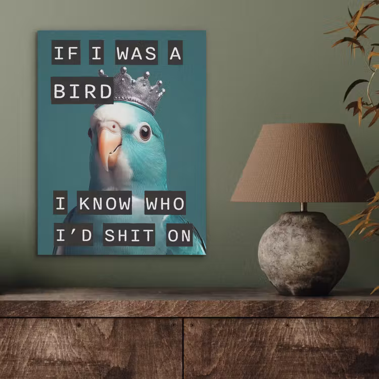 Parkiet - Turquoise - Quotes - Decoratie PET vilt klein -sfeer2