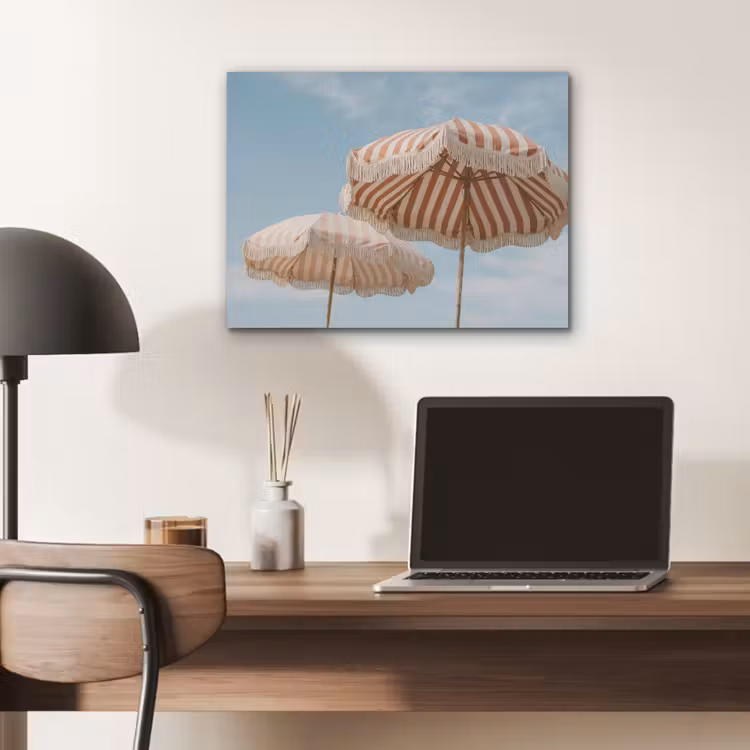 Parasol - Lucht - Rood PET vilt klein -sfeer5