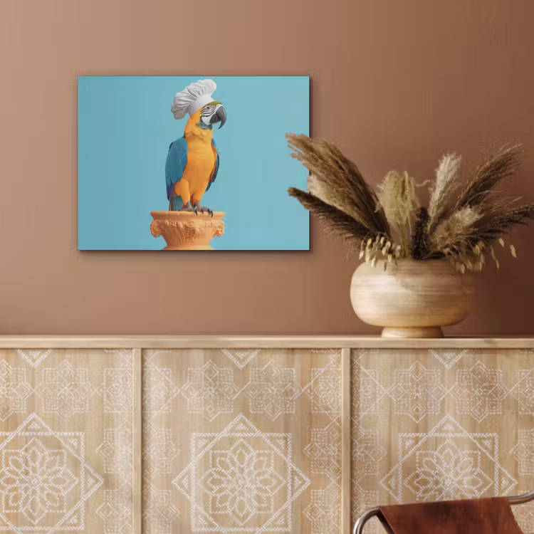Papegaai - Koksmuts - Grappig - Vogel PET vilt klein -sfeer4