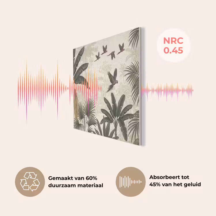 Papagaaien - Jungle - Tropisch - Green PET vilt klein -USP_NL