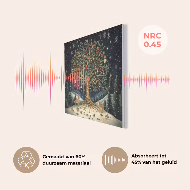 Feestboom - Winterhemel - Kleurrijk PET vilt klein -USP_NL