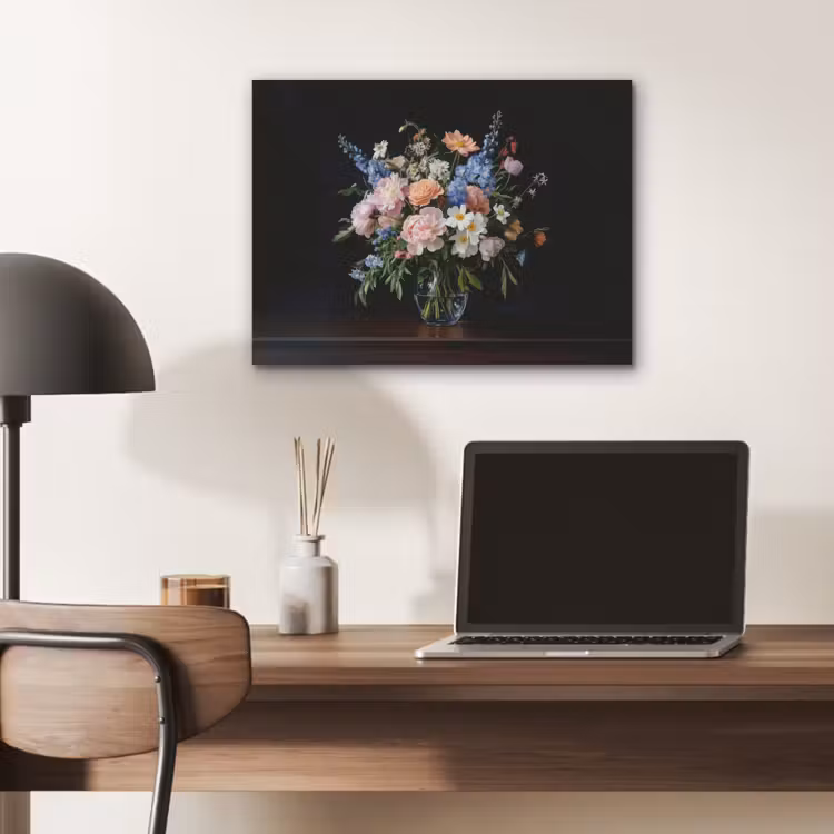 Pastel - Bloemen - Glazen - Vaas PET vilt klein -sfeer5