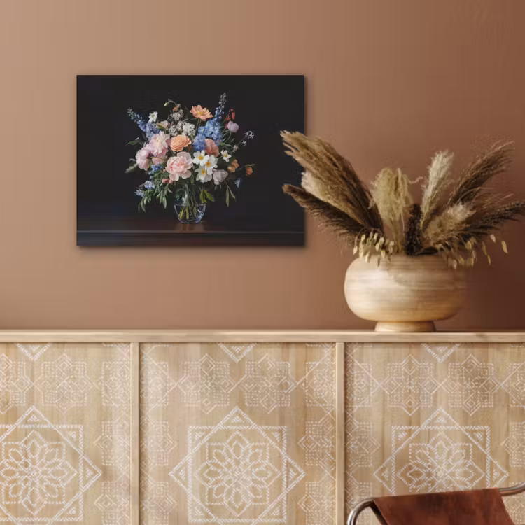 Pastel - Bloemen - Glazen - Vaas PET vilt klein -sfeer4