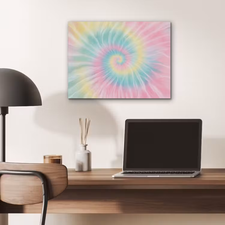 Pasteltinten - Tie dye - Roze PET vilt klein -sfeer5