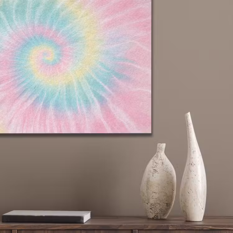 Pasteltinten - Tie dye - Roze PET vilt klein -sfeer6_closeup