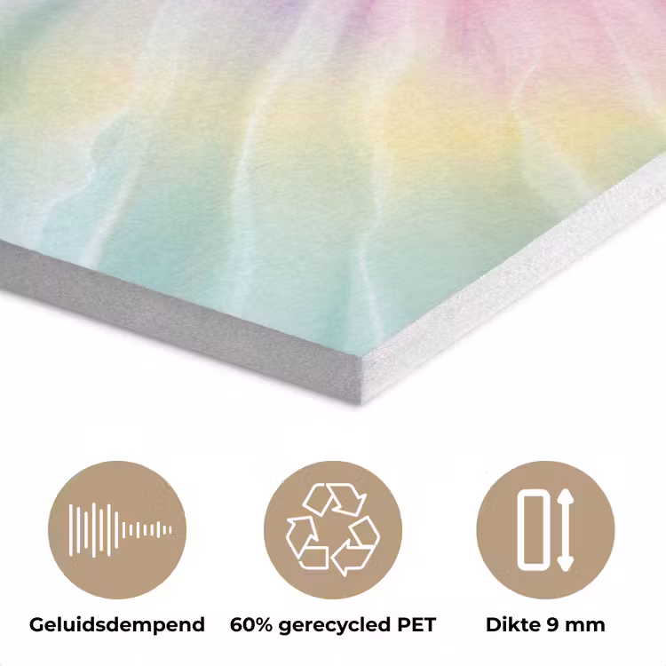 Pasteltinten - Tie dye - Roze PET vilt klein -closeup_NL