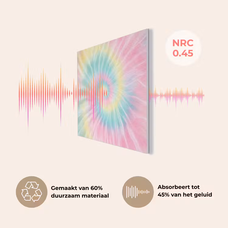 Pasteltinten - Tie dye - Roze PET vilt klein -USP_NL